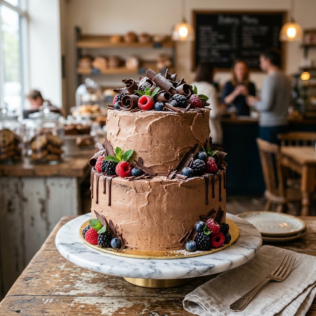Chocolate Berry Celebration Cake